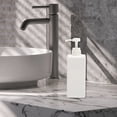 thumbnail image 6 of Unique Bargains 1 Pc Simple Square Soap Pump Dispenser for Bathroom Laundry Rooms 650ml White, 6 of 6