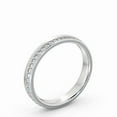 thumbnail image 2 of Dash Jewel 1.7 Ct Round Cut Lab Created Diamond Ring - 14K White Gold Plated Metal - Full Eternity Diamond Ring for Women - Solitaire Style Engagement Ring - Wedding Diamond Ring for Women, 2 of 4