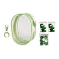 thumbnail image 1 of Bolsa de exhibición de figuras transparente con llavero, vitrina para figuras, portátil, vitrina de muñecas de PVC, bolsa de muñecas pequeña para mini verde, 1 of 10