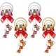 thumbnail image 1 of 4 piezas de colgantes de campana de Navidad Afortunado Sencillez, 1 of 5