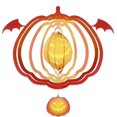 thumbnail image 1 of Giroscopio de viento de Halloween, calabaza diablo, escultura de metal, artesanía, decoración colgante giratoria creativa para el hogar, 1 of 1