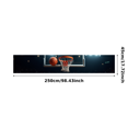 thumbnail image 1 of Basketball Themed Dynamic Background Backdrop Banner with Ball Dunking into Hoop Party Decorations for Sports Events Basketball Parties Photo Booths Team Celebrations, 1 of 3