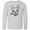 AC-Heather Grey, variant on Inktastic French Bulldog Portrait Long Sleeve Youth T-Shirt