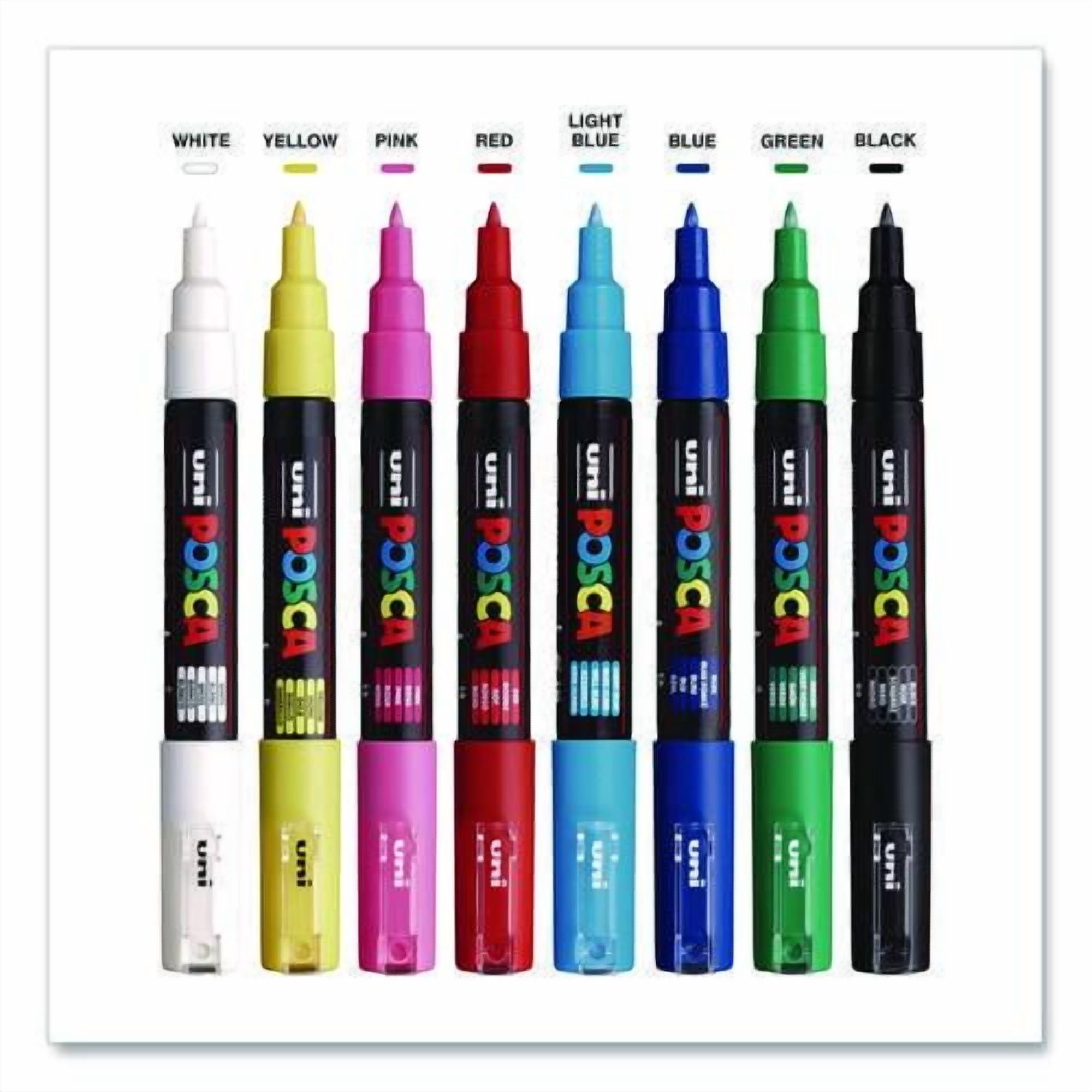 Water-Based Paint Markers, Extra-Fine Bullet Tip, Assorted Colors, 8/Pack | Bundle of 2