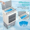 thumbnail image 5 of Swamp Cooler, 2353CFM Portable Evaporative Cooler With 7.9 Gal Large Water Tank, 3 in 1Portable Air Conditioners Fan With Scroll Casters, 4 Ice Packs, Manual control, 5 of 8