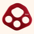 thumbnail image 3 of LYMAYTER 4-Hole Rigging Plate 30KN Aluminum Alloy Force Plate Mountaineering Adventure Expansion Rope Splitter Lightweight Rigging Gear, 3 of 7