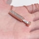 thumbnail image 5 of Colgante retráctil con forma de palo estéreo, nombre grabable para bricolaje, collar de doble diamante para el Día de la Madre y Acción de Gracias, 5 of 6
