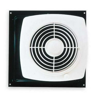 Broan Through-the-Wall Exhaust Fan for 8 in Duct, 180 cfm, 195 sq ft Coverage, 9 Sones