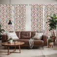 thumbnail image 2 of Ambesonne Vintage Window Curtains, 80s Memphis Geometrical, Each 28" W x 95" L, Multicolor, 2 of 5