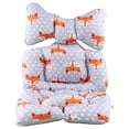 thumbnail image 1 of Inserto para asiento de automóvil para niños pequeños, almohada de soporte para la cabeza y el cuerpo con forro para bebés, 1 of 5