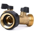 thumbnail image 3 of Conector en Y, conector de manguera, grifo de lavadora doble, distribuidor en Y de 2 vías, 3/4 pulgadas para conectar 2 electrodomésticos, para grifo de jardín, para adaptador de bañera Vhermosa WLJ-0182, 3 of 5