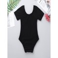 thumbnail image 6 of Aislor Kids Girls' Short Sleeves Ballet Leotard Cotton Jumpsuit Training Dancewear, 6 of 7