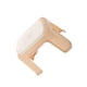 thumbnail image 2 of Wosthever Taburete de plástico estilo nórdico, grueso, para adultos y niños, cambio de zapatos, sillas de oficina, banco para sala de estar y Conjuntos de muebles de dormitorio Beige S, 2 of 6