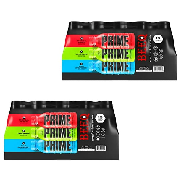 Prime Hydration Drink Variety Pack, Tropical Punch, Lemon Lime, Blue
