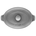 thumbnail image 6 of Staub Cast Iron 9" x 6.6" Oval Covered Baking Dish - Graphite Grey, 6 of 6
