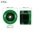 thumbnail image 2 of Uxcell 60mm with Bearings ABEC-9 Street Wheels for Skateboards Cruiser 80A, Clear Green Black 4 Pack, 2 of 4