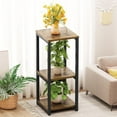 thumbnail image 2 of Support pour Plantes d'Intérieur, Coin, Haut, en Métal, Moderne, Étagère de Rangement pour Fleurs, Support pour Plantes pour Salon, Balcon, Jardin ( - Rond), 2 of 6