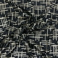 thumbnail image 1 of Black Asymmetric Gold Metallic Plaid Jersey, 1 of 3