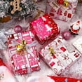 thumbnail image 5 of Wrapping Paper Roll - Mini Roll - 17 inch X 120 inch Per roll - 3 Different Red and White Christmas Design with Glitter Metallic Foil Shine (42.3 sq.ft.ttl), 5 of 7