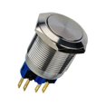 thumbnail image 3 of Interruptor mático con botón pulsador de 22 mm a prueba de agua, terminal de 250 4 piezas para automóvil, motocicleta, computadora, Yotijar Interruptor de botón pulsador, 3 of 5