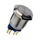 thumbnail image 3 of Interruptor Botón Acero Inoxidable Restablecimiento Automático 22 Mm 250 Vatios IP67 1NO1NC, 3 of 5