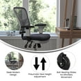 thumbnail image 6 of BizChair Mesh Mid Back Desk Chair with Adjustable Arms, Dark Gray, 6 of 9