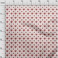thumbnail image 3 of oneOone Polyester Spandex White Fabric Valentine Heart Dress Material Fabric Print Fabric By The Yard 56 Inch Wide, 3 of 4