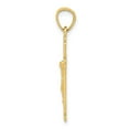 thumbnail image 2 of 10K Yellow Gold Charm Pendant Themed 25 mm 13 Crucifix, 2 of 3