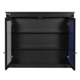 thumbnail image 6 of 36"Medicine Cabinet with Mirror, Wall Mounted Wood Bathroom Cabinet with Hidden Storage Space and Adjustable Shelves, Modern over The Toilet Organizer, 6 of 9