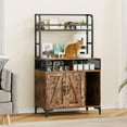 thumbnail image 2 of Faitaliicy Cat Litter Box Enclosure Furniture With Shelves And Doors Wooden Litter Box Storage Cabinet With Scratch Pad Hidden Cat Litter Box Indoor Cat House Washroom Pet Crate, 2 of 9