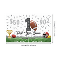 thumbnail image 3 of Sports Theme First Year Down Football Banner Decorative Polyester Colorful Design for Kids Birthday Party Celebration Event, 3 of 8