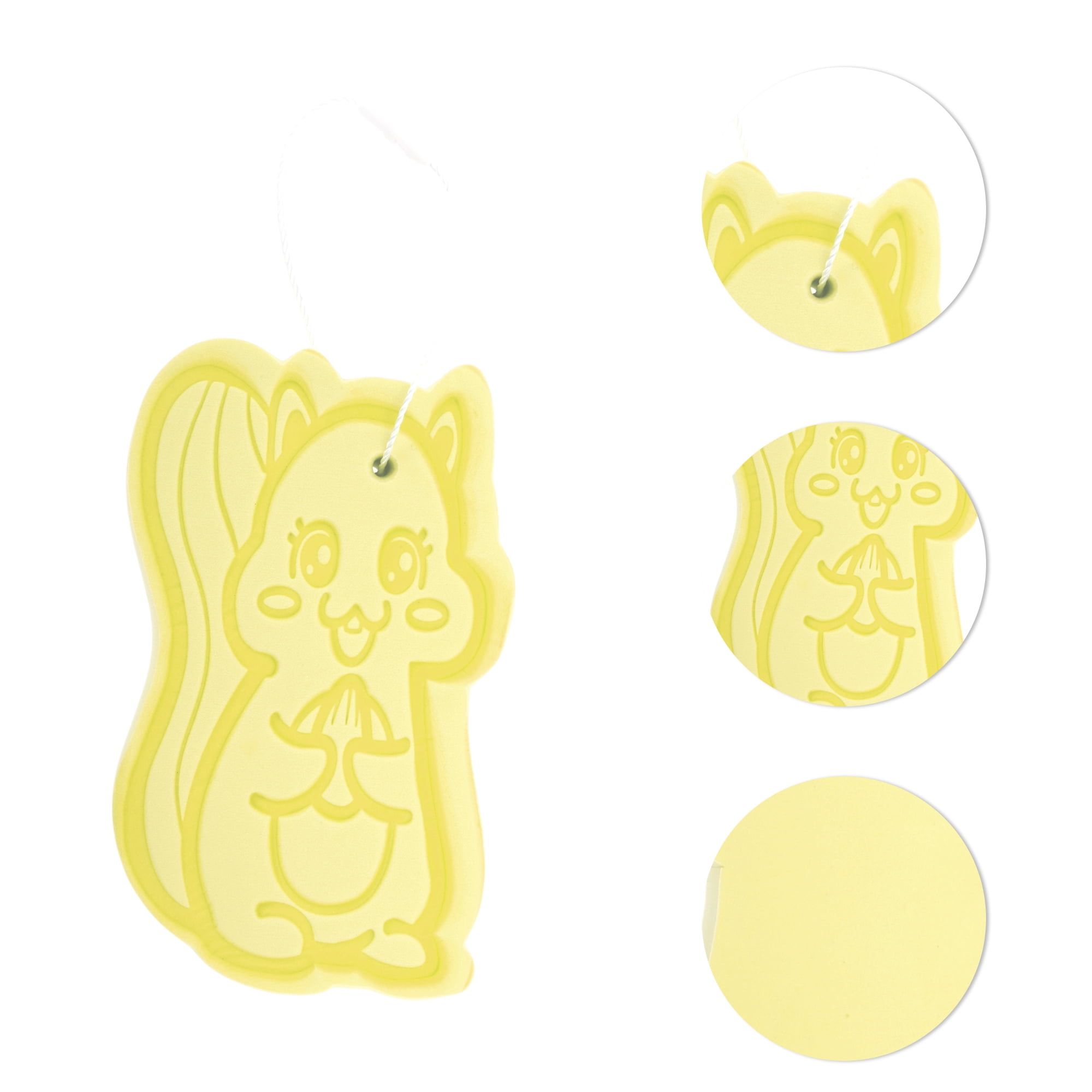 Unique Bargains Cartoon Bath Brush Body Scrubber Lemon Yellow