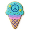 thumbnail image 4 of Ice Cream Cone Cookie Cutter with Waffle Cone Detail – 4x2.56 Inches, Summer Treat Baking Mold (Random Color), 4 of 7