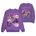 thumbnail image 1 of Moonsky Sudadera pop Demon Hun/er, sudadera Huntrix con cuello redondo, jersey de manga larga para mujer y hombre, ropa de calle, moda urbana (Morado XL), 1 of 4