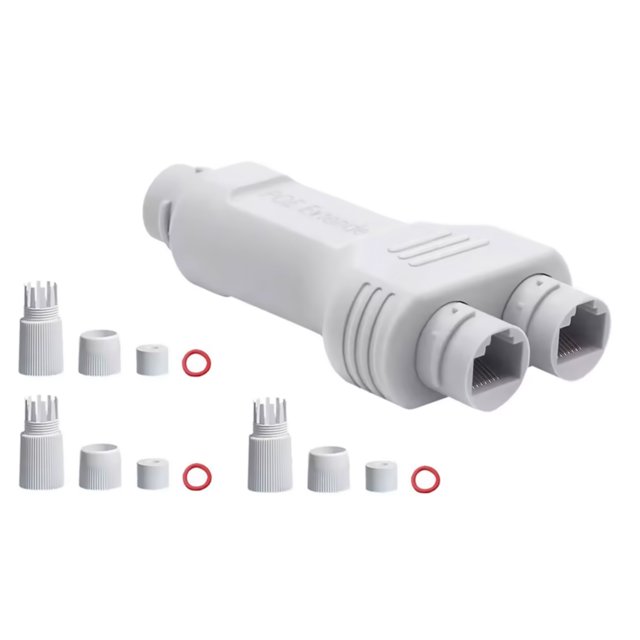 ARCADORA 100mbps POE Repeater for Extending Network Range (Up to 100m) with 2 POE Output Ports