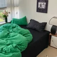 thumbnail image 5 of Ins Style Bedding Set Fashion Solid Color Washable Duvet Cover Without Comforter Pillowcases Sheet for Student Soft Home Textile, 5 of 5