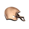 thumbnail image 2 of Football Helmet Pin Copper Plated Sport Creative Pewter Designs Made in USA, 2 of 4