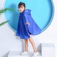 thumbnail image 3 of Kids Rain Poncho Hooded Jacket Rain Coat, 3 of 9