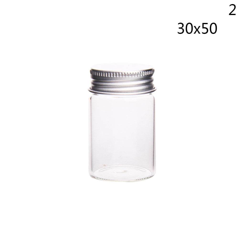 100pcs 11x22x7mm 1ml Mini Transparent Clear Glass Bottles With