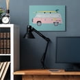 thumbnail image 2 of Stupell Industries Pink Beach Cruiser Van Summer Surf Illustration Canvas Wall Art by Mark Higden, 2 of 6
