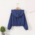thumbnail image 5 of zuwimk Girls Athletic Zip-Up Jacket Long Sleeve Lightweight Riding Jacket with Pockets(12-14 Years,Navy), 5 of 5