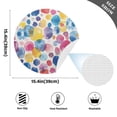 thumbnail image 3 of Abstract Paint Spots Black Round Placemats Plate Mats 15 Inch Non-Slip Heat Resistant Washable PVC Set Indoor for Kitchen Dining Table 1PC, 3 of 6