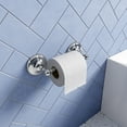 thumbnail image 3 of Croydex Chrome Silver Wall-Mounted Toilet Paper Holder, 3 of 7