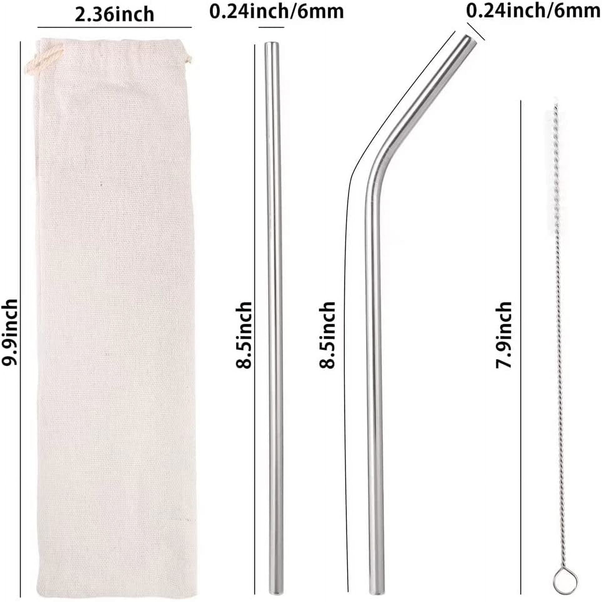 18 Piece Reusable Silicone Straws 25cm Long Drinking Straws for 30 Oz and  20 Oz Tumblers