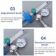 thumbnail image 5 of Soidarity Inhalador de oxígeno Medidor reductor de presión Regulador Botella de humidificación de oxígeno Inhalador con escala DY-C Nuevo estilo Ayudas para vestirse con gancho de botón 2 Soidarity CE001006-02B, 5 of 6