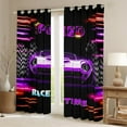 thumbnail image 2 of Erosebridal Purple Car Curtains for Living Room,Extreme Sport Curtains and Drapes (42Wx84L),Geometric Buffalo Blackout Curtains for Bedroom,Automobile Room Decor, 2 of 6