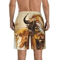 thumbnail image 3 of Kdxio Yak Pattern Mens Casual Shorts - Drawstring Summer Beach Sports Shorts for Men, 3 of 9