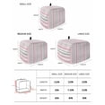 thumbnail image 2 of Pink Grey Stripe Toaster Cover 2 Slice, Small Kitchen Appliance Covers, Farmhouse Minimalist Striped Toaster Oven Cover with Loop, Bread Machine Cover Polyester Dust Cover Protection, 2 of 4