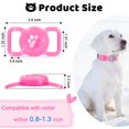 thumbnail image 5 of Compatible Con El Soporte Para Collar De Perro Airtag Que Brilla En La Oscuridad Y Con Purpurina Brillante. Funda Protectora De Silicona Impermeable Para Mejorar La Visibilidad Al Caminar De Noche Y L, 5 of 5