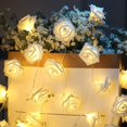 thumbnail image 1 of Guirnalda de luces LED con flores de rosas, luces de hadas, luces cálidas, guirnaldas de flores artificiales, decoraciones para decoración de adornos, 1 of 10